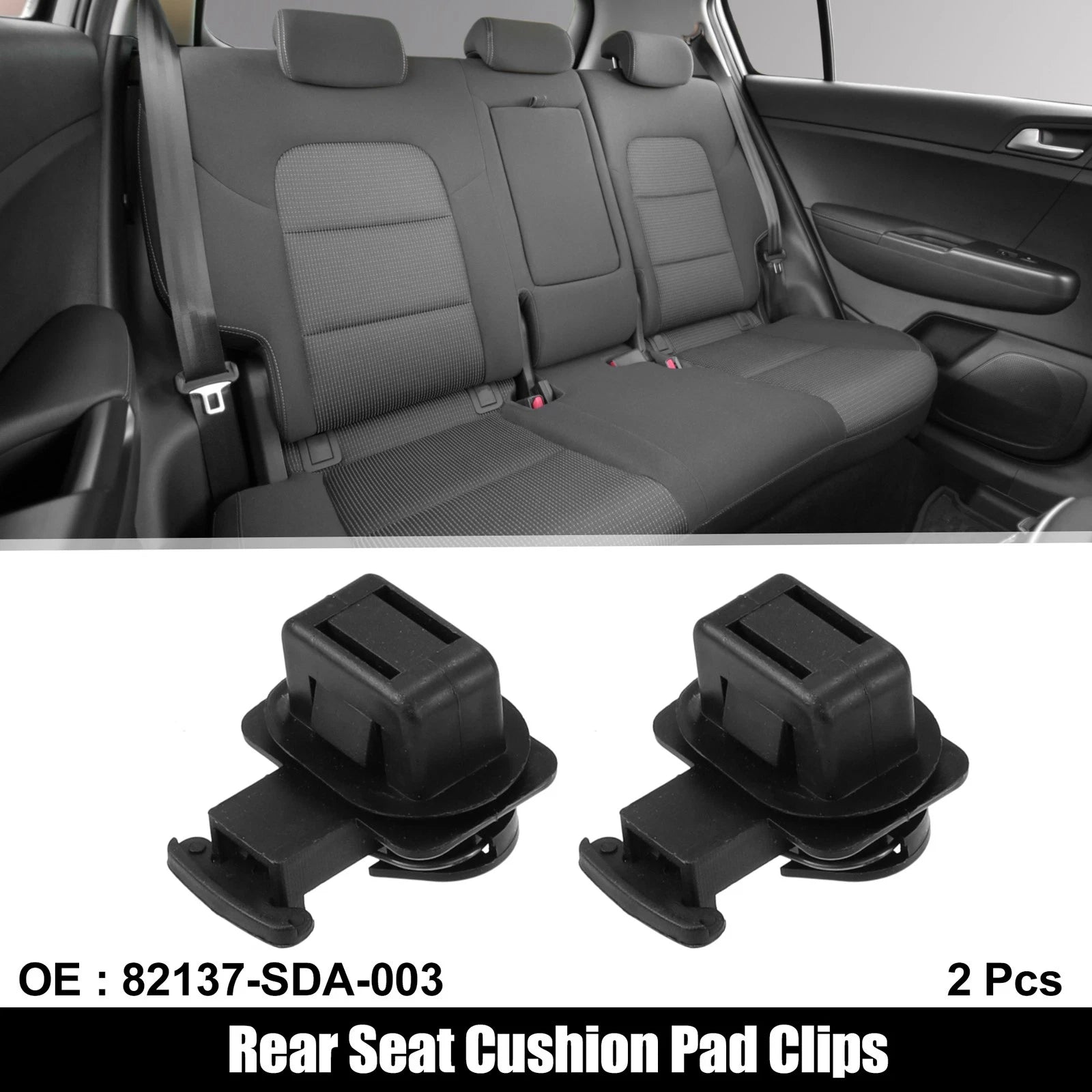 2 Pack Rear Seat Cushion Pad Clips for Honda Accord (2003–2012)