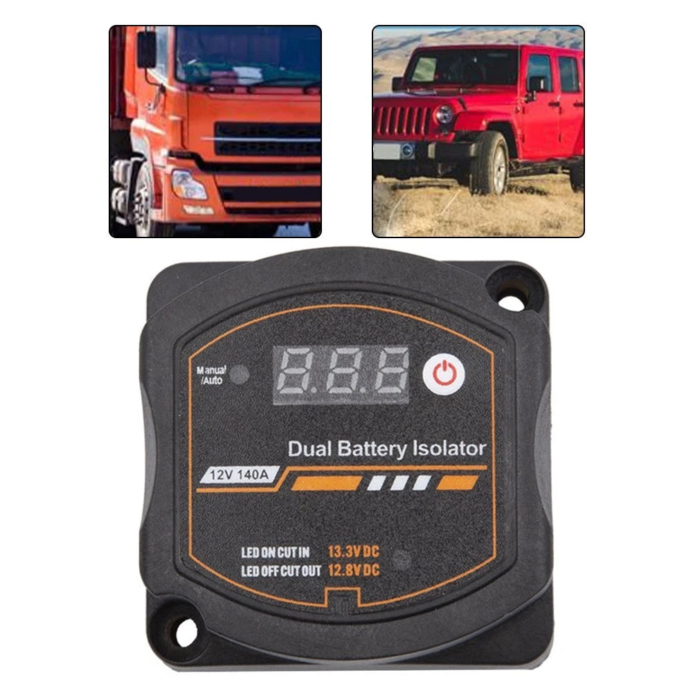 Dual Battery Isolator 12V 140A for 4x4 Cars and Marine Use
