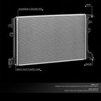 Aluminum Radiator for Volkswagen E-Golf Jetta 1.4T (2015–2020) DPI 13617