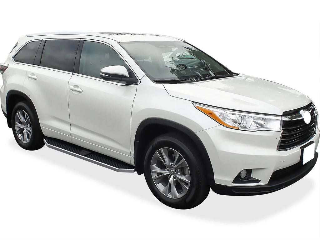 Set of 2 Polished 6" Side Step Bars for Toyota Highlander (2014-2019)