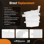 Front Bottle Assembly for Infiniti Q50 Q60 (2014–2020) 28910-4HB0A Plastic White