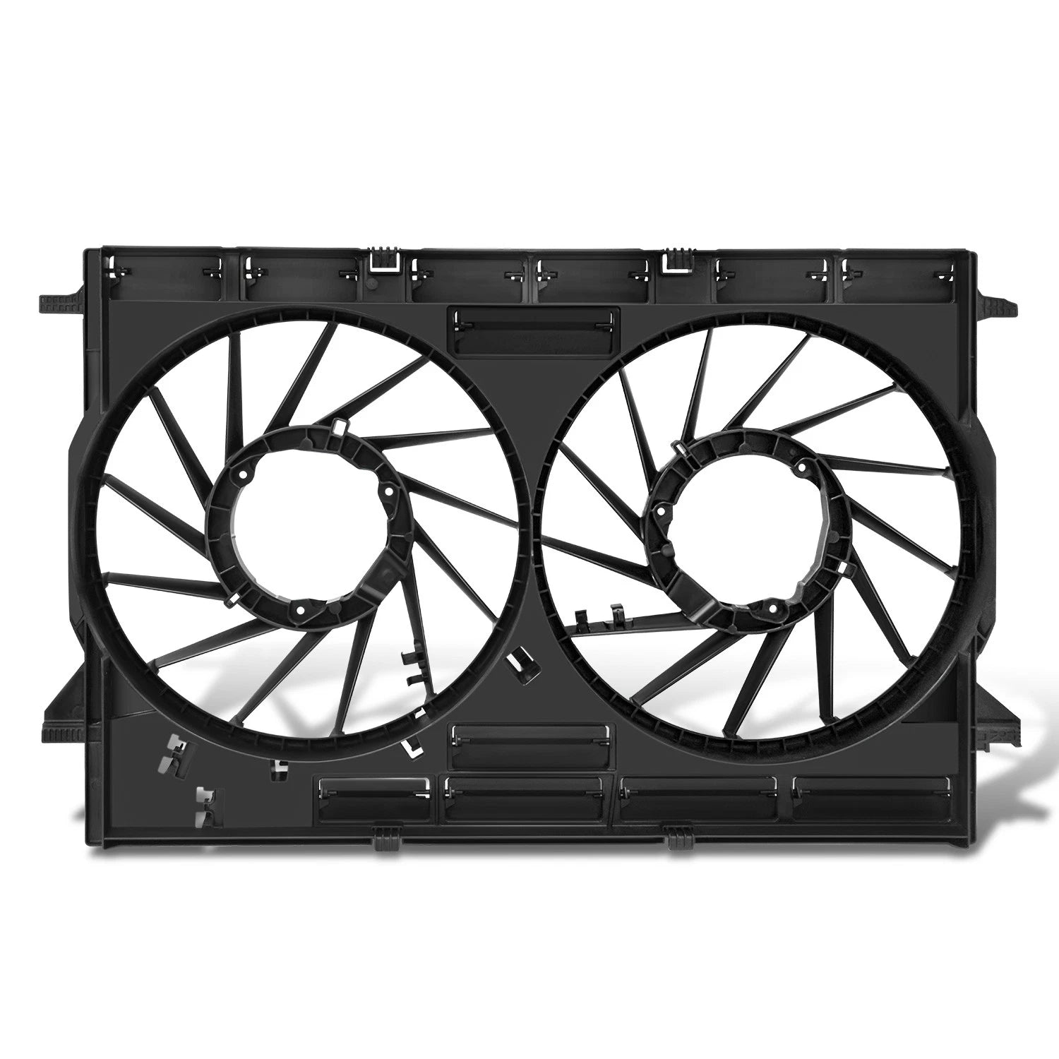 Radiator Fan Shroud for Audi Q5 SQ5 2.0T 3.0L (2018–2024) Black ABS Plastic