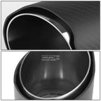 Stainless Steel Exhaust Muffler Tip 2.8" Inlet 4" Slant Outlet