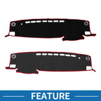 Dashboard Cover Mat for Toyota Highlander (2021–2024) Black Red