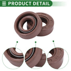 Set of 5 Oil Seal Rotary Shaft Seal 10x20x6mm Fluorine Rubber
