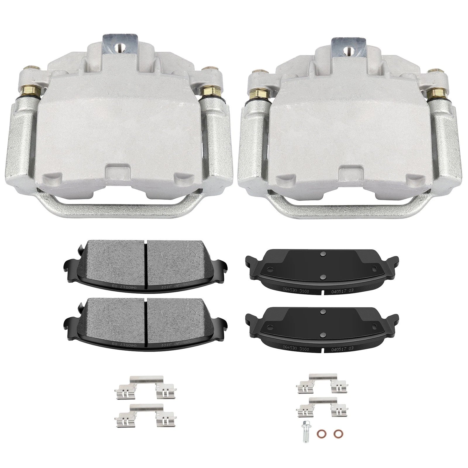 Set of 2 Rear Brake Calipers with Ceramic Pads for Cadillac Escalade EXT