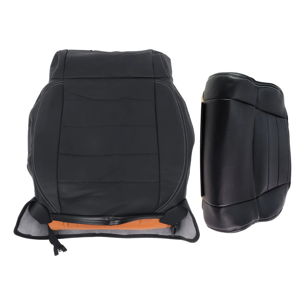 Microfiber Leather Seat Cover for Jeep Wrangler (2007-2012) Black