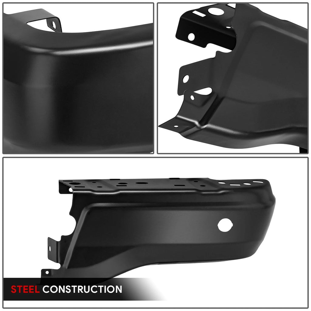 Right Rear Bumper End Caps for Ford Ranger (2019–2023) - Black, Parking Sensor Holes