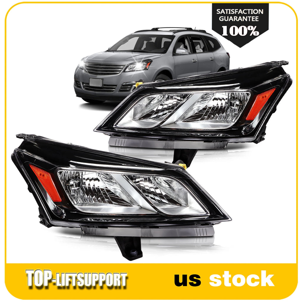 Pair Halogen Headlights for Chevrolet Traverse (2013–2017)