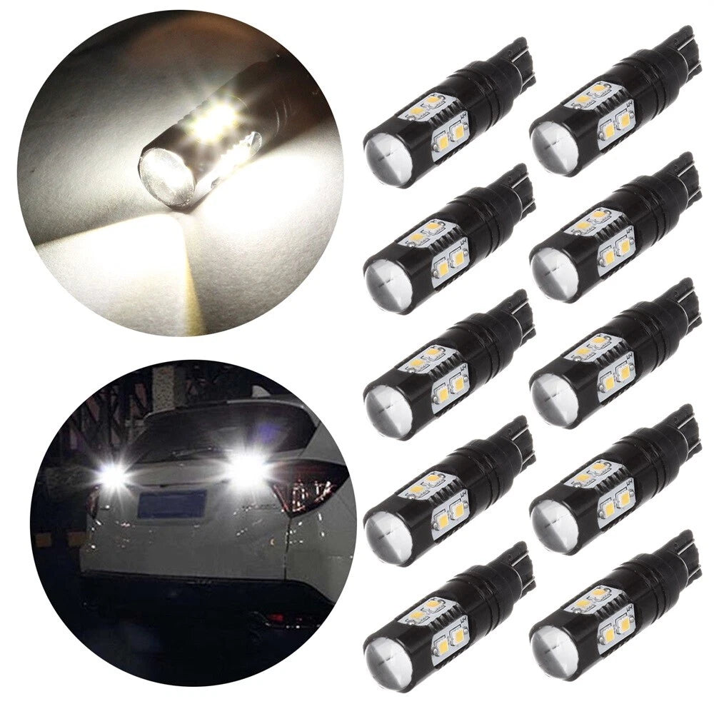 10X T15 T10 LED Backup Lights Bulbs for Projector Lens (Samsung)