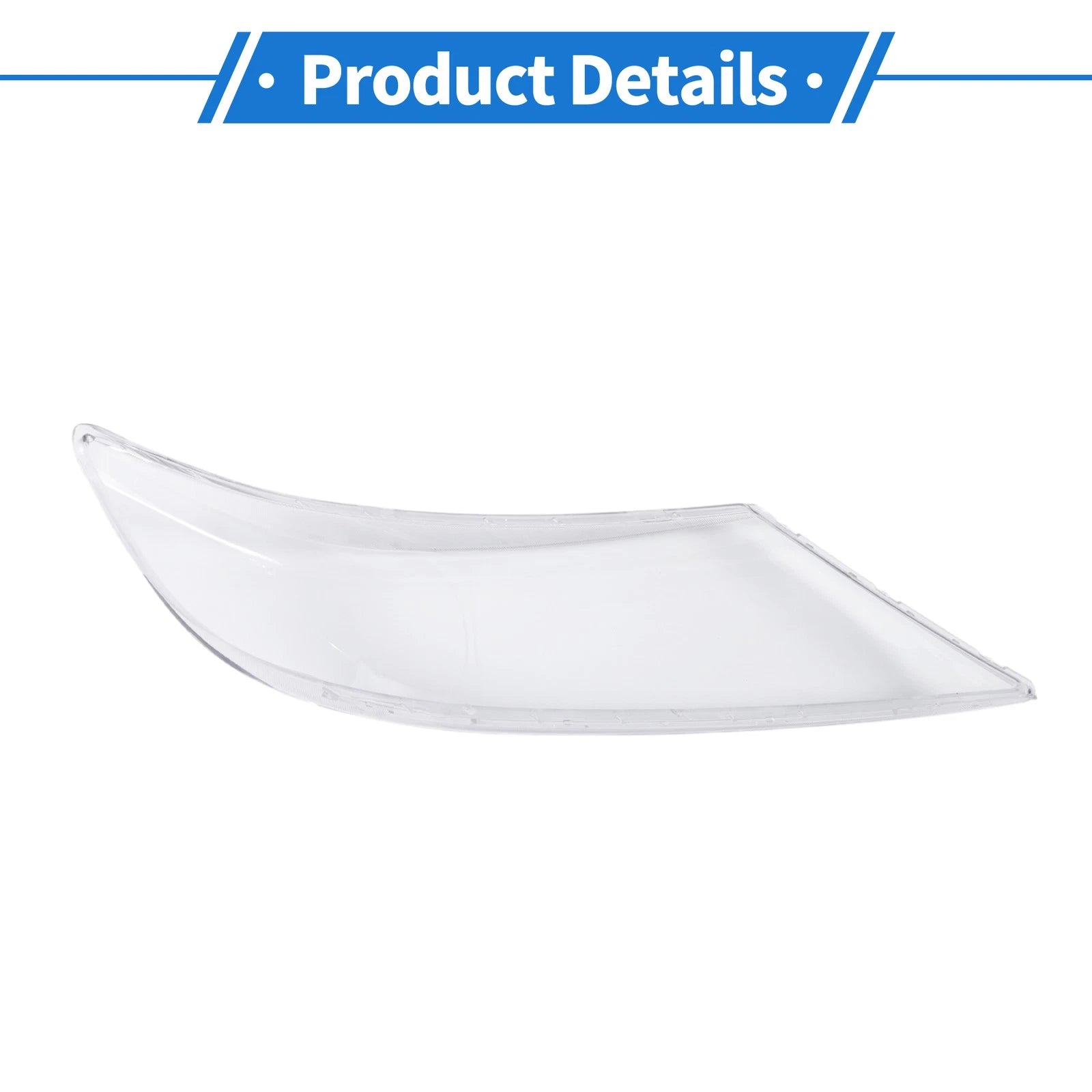 1 Pcs Headlight Lens Cover for Kia Sorento (2009–2012) PC Clear
