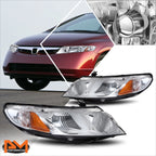 OE Style Chrome Housing Amber Corner Headlights for Honda Civic Sedan (2006–2011)