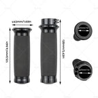 1 Inch Pair Black Hand Grip Handle Bar for Harley Touring Dyna Sportster