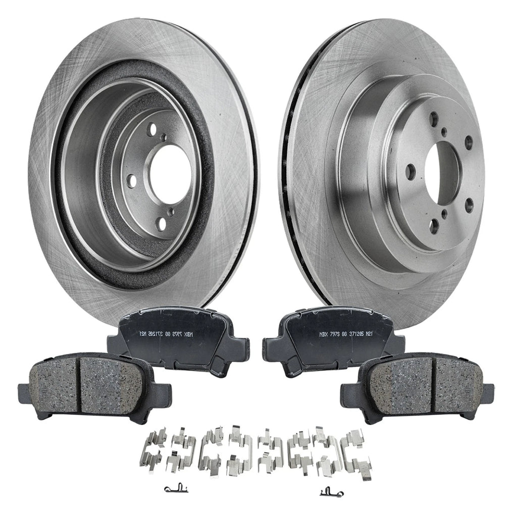 Rear Brake Disc Rotors and Pads Kit for Subaru Legacy (2005–2009)