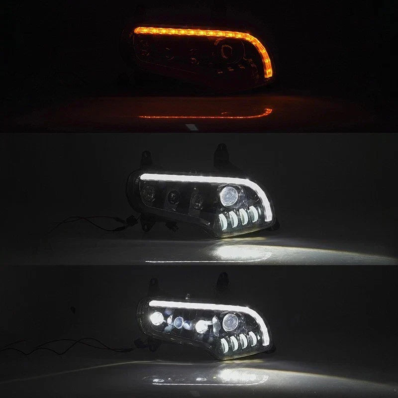 Front LED Headlight Amber Turn Signal for Honda GoldWing GL1800 (2001–2017)