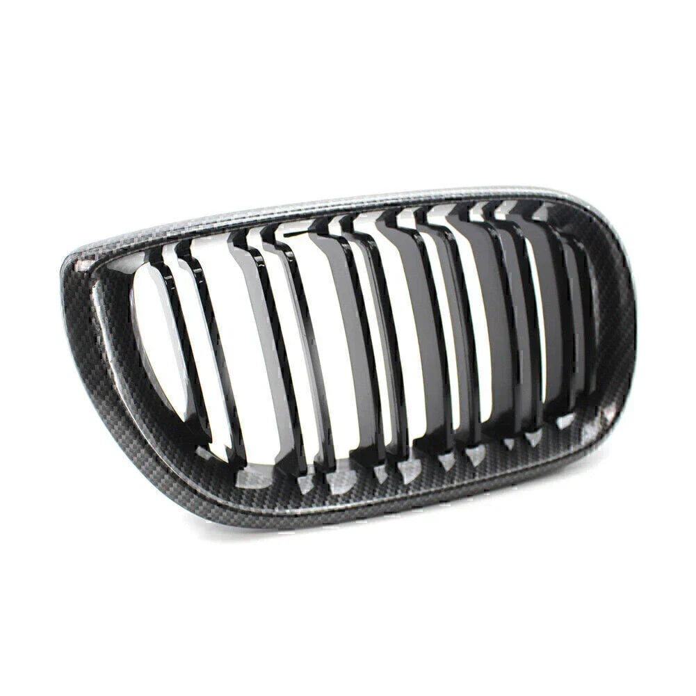 Carbon Fiber Double Slat Front Kidney Grille for BMW E46 Sedan (2002-2005)