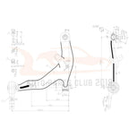 Set of 8 Front Lower Control Arms Tie Rods Sway Bars for Nissan Murano (2003–2004)