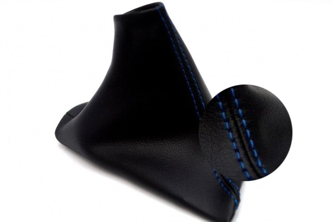 Emergency Brake Boot for Volvo S60 (2005–2008) Blue Stitch Leather Synthetic