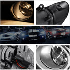 Set of 2 Clear Lens Front Bumper Fog Lights for Yaris 4-Dr Sedan (2012–2014)