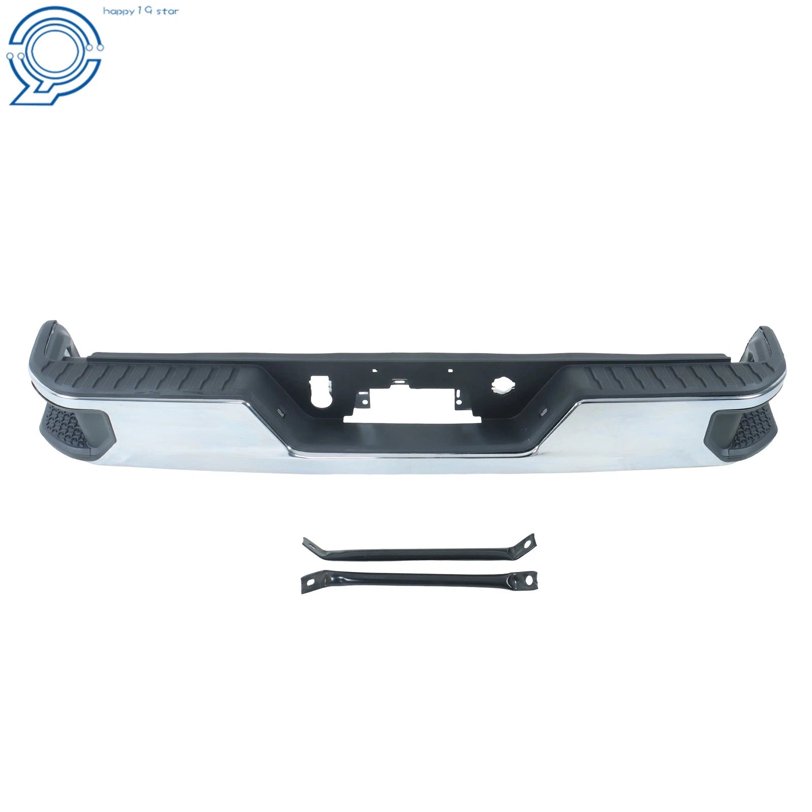 Chrome Rear Bumper Assembly for Chevy Silverado GMC Sierra 2500 3500HD (2020–2025)
