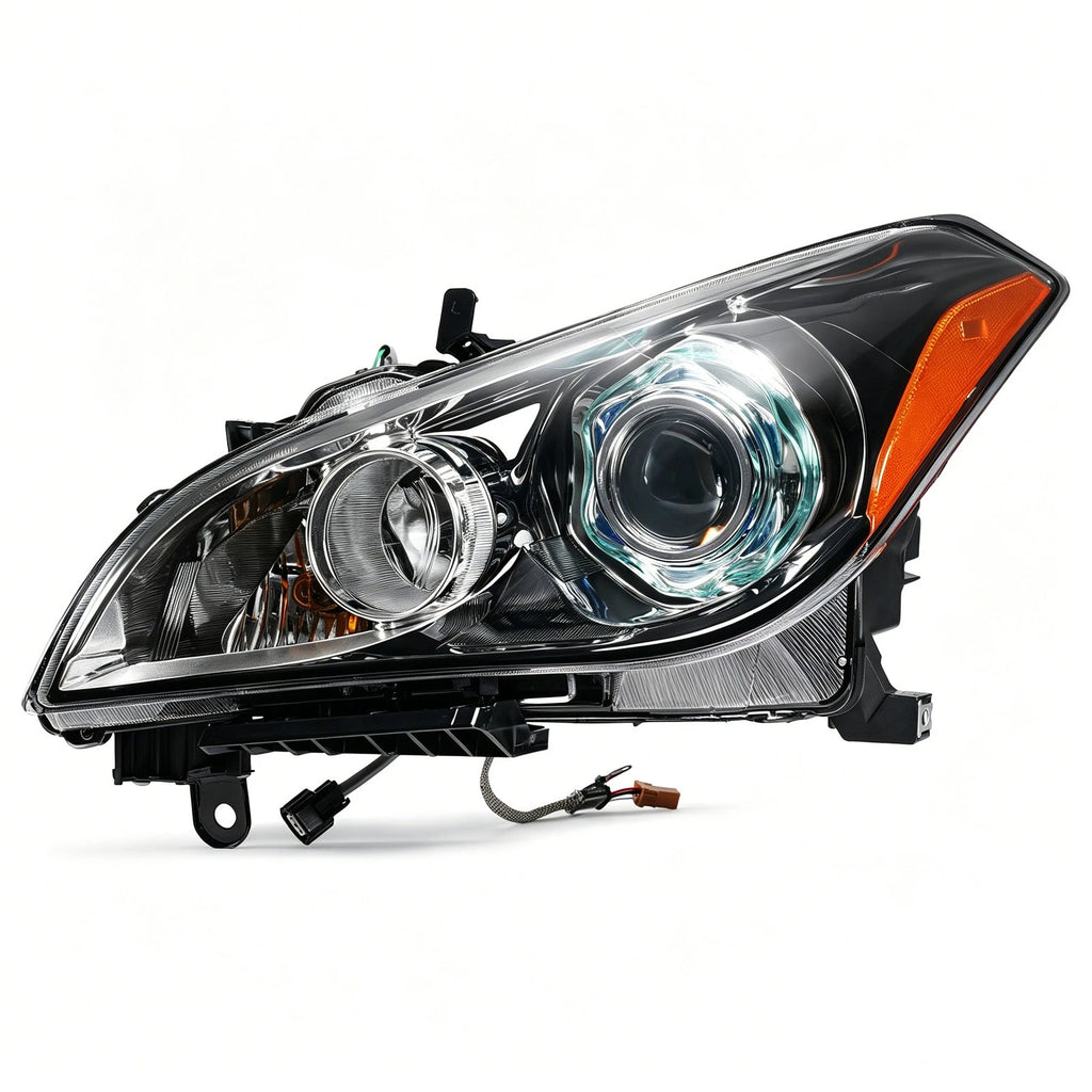 HID Headlight for Infiniti M37 (2011–2014) Left Black w/o Bulb w/o Ballast