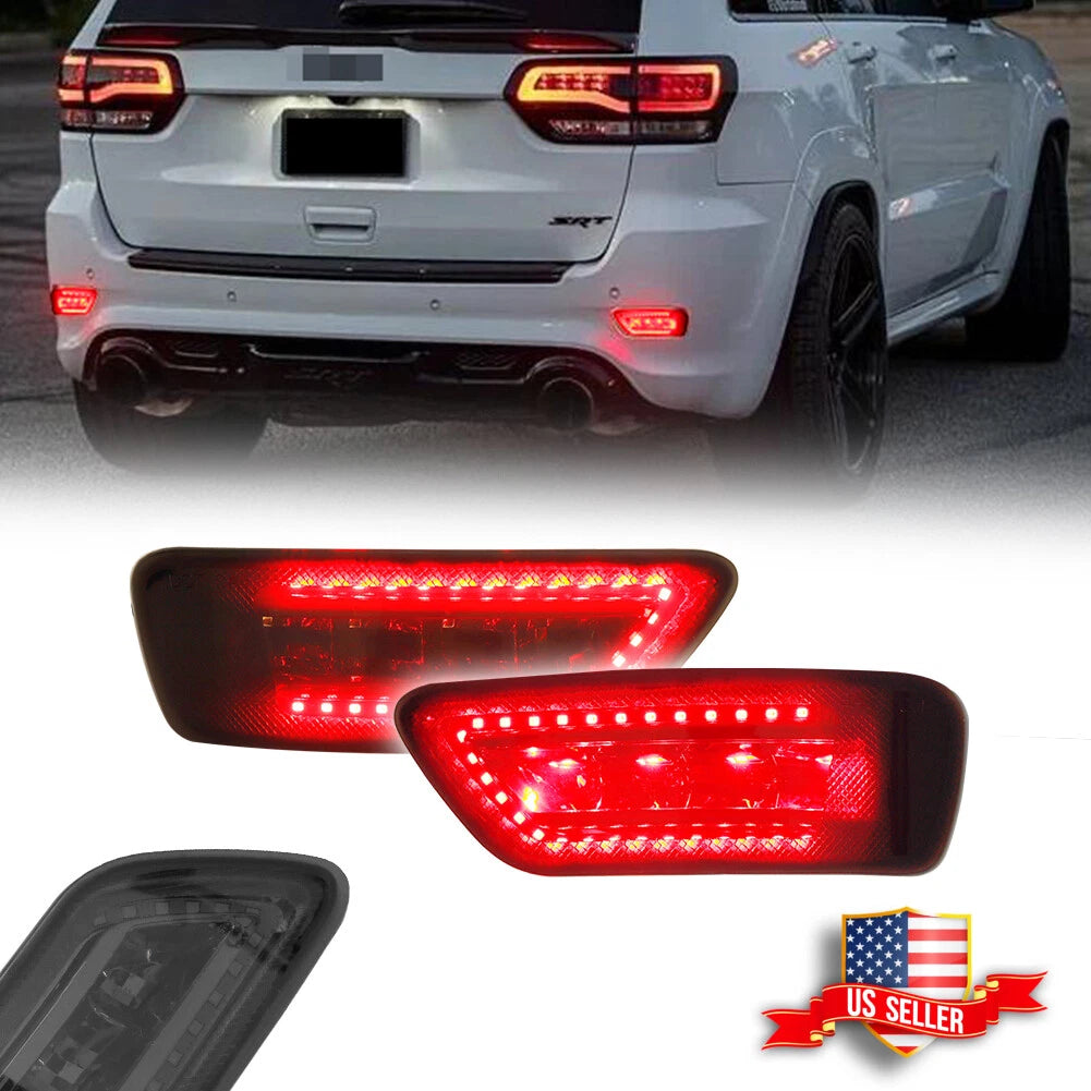 2X Smoked Lens LED Tail Brake Lights for Dodge Journey (2011–2017)