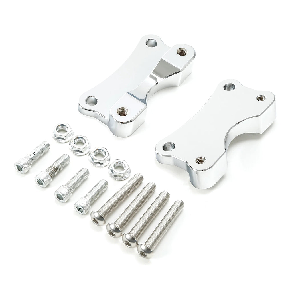Chrome Front Fender Spacer Mount Bracket for Harley Street Glide (2014–2023)