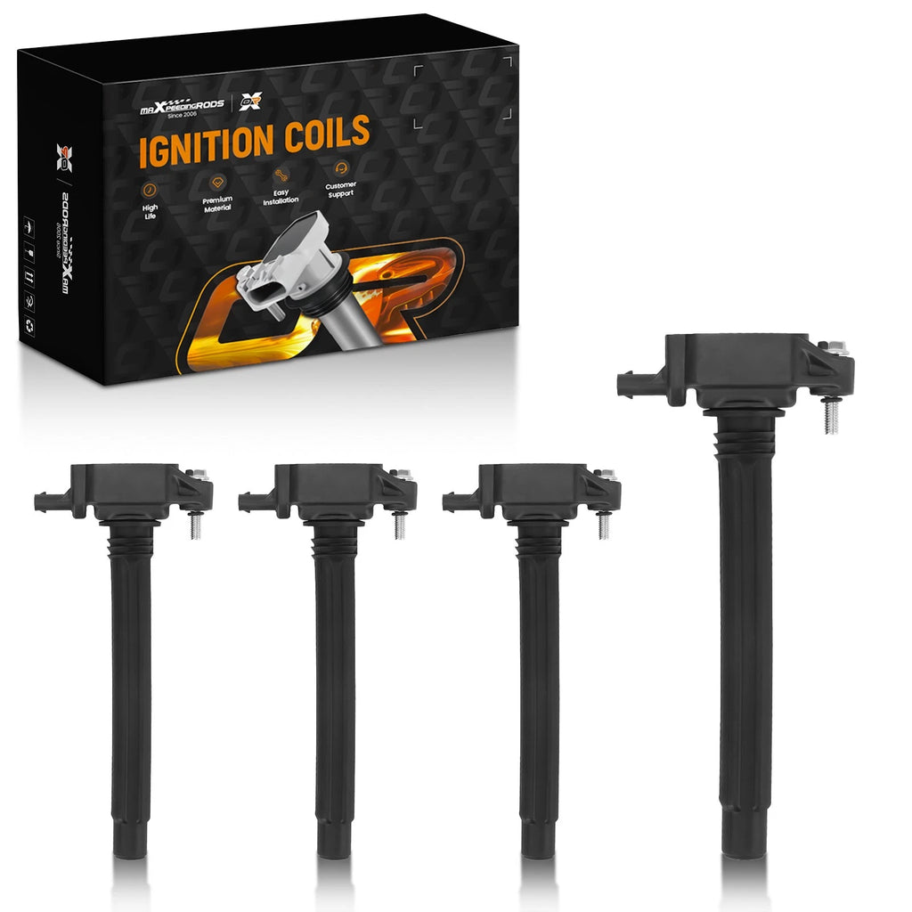 Set of 4 Ignition Coils for Jeep Cherokee Compass Renegade (2014-2020)