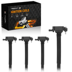 Set of 4 Ignition Coils for Jeep Cherokee Compass Renegade (2014-2020)