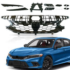 Gloss Black Front Grill for Honda Civic Si & Hatchback (2022–2024)