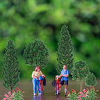 14pcs Mixed Size Model Trees for Train Railroad Park Landscape Scenery