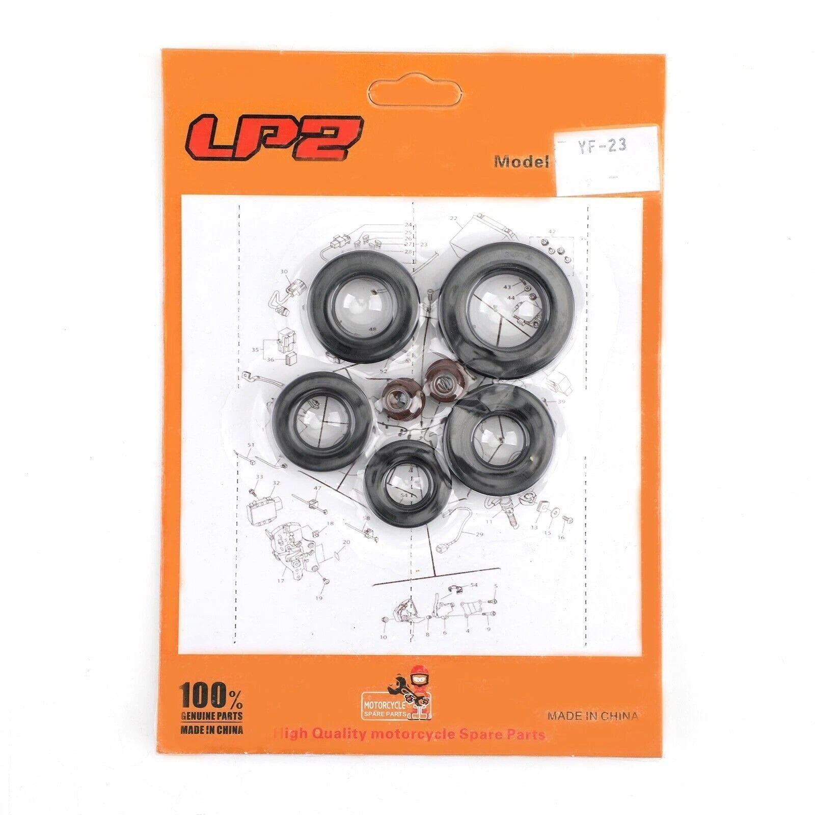 7pcs Engine Oil Seal Kit for Honda XL125S (1979–1985)