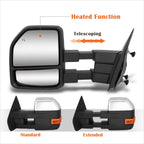 Power Heated Chrome Towing Mirror w/LED Signal for Ford F150 (2004–2014)