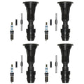 Set of 4 Denso Iridium Power Spark Plugs & Coil Boots for Equinox Impala Regal (L4)