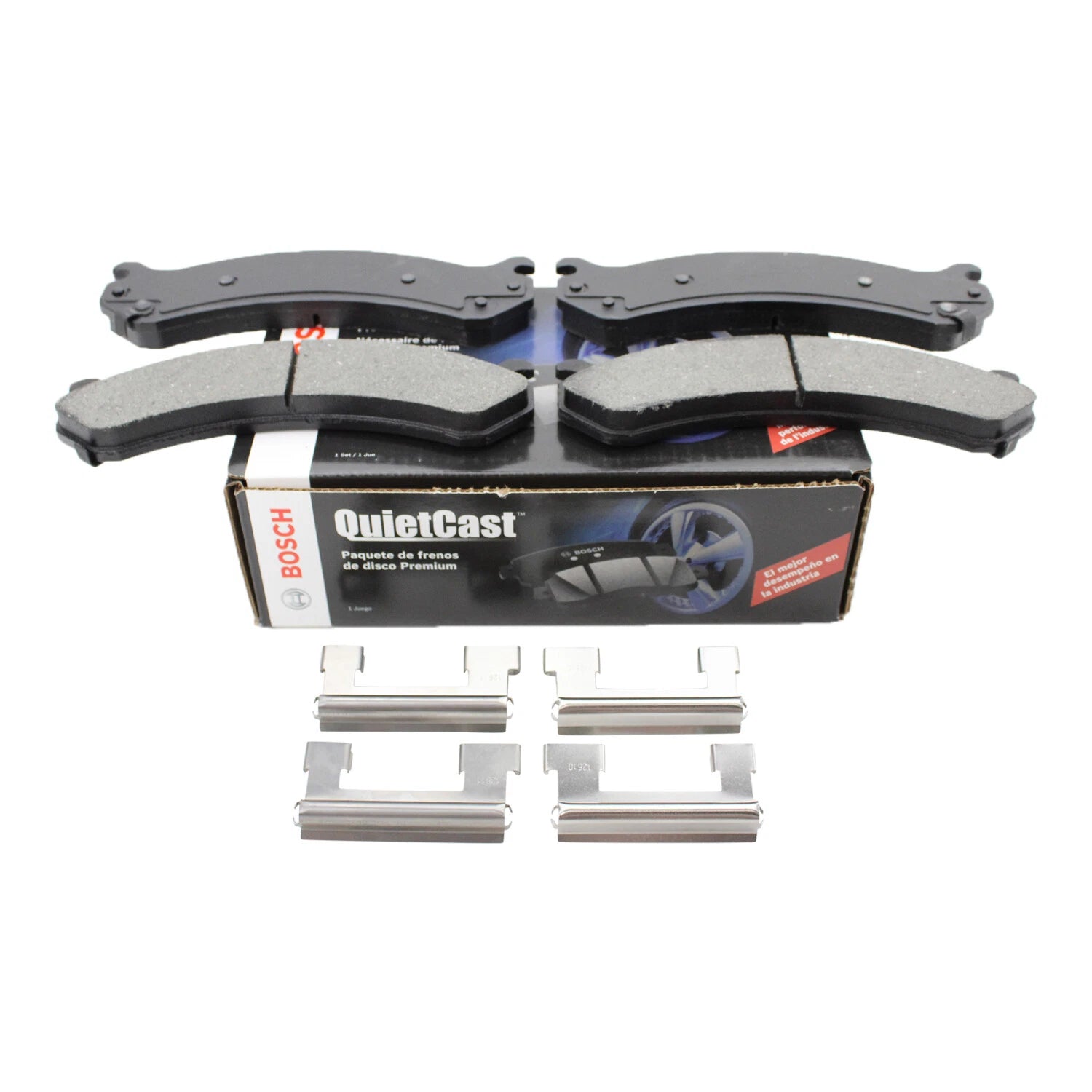 Bosch QuietCast Front Ceramic Brake Pads for Chevy Caddy