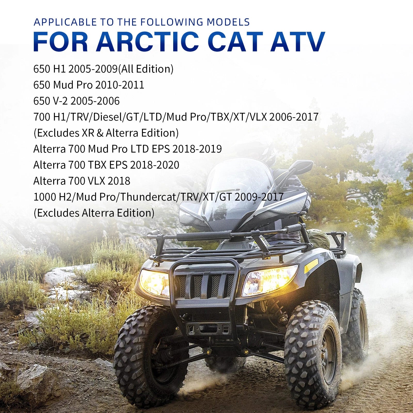 Storage Box Lid Cover for Arctic Cat 400 450 500 550 650 700 1000 (2005–2020)