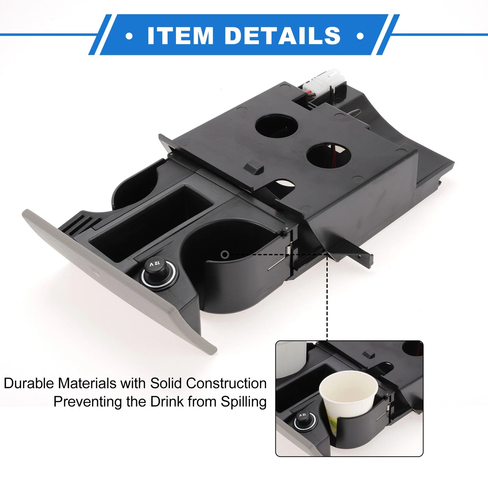 Cup Holder for Volkswagen Transporter T5 (2003–2013) No. 7H285860130T