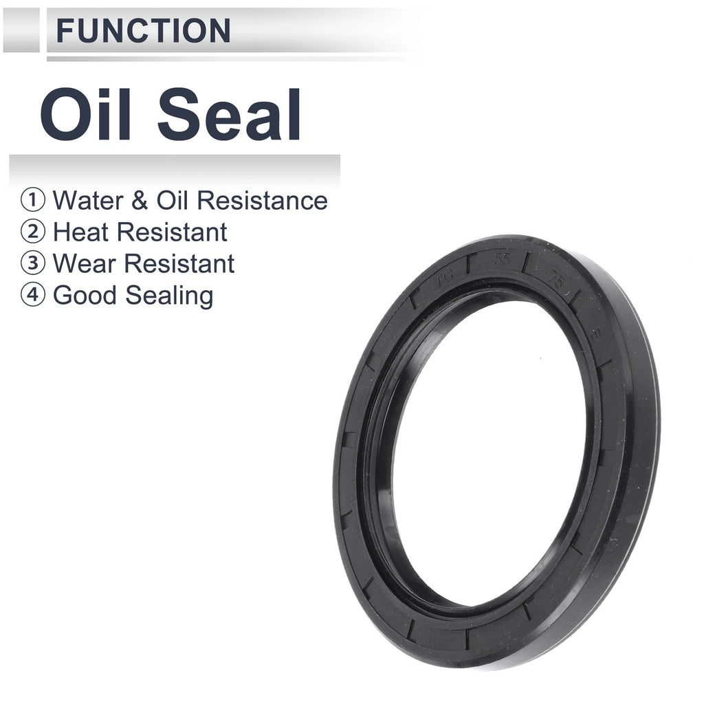 Set of 5 Oil Seal Rotary Shaft Seal Nitrile Rubber 55x75x8mm