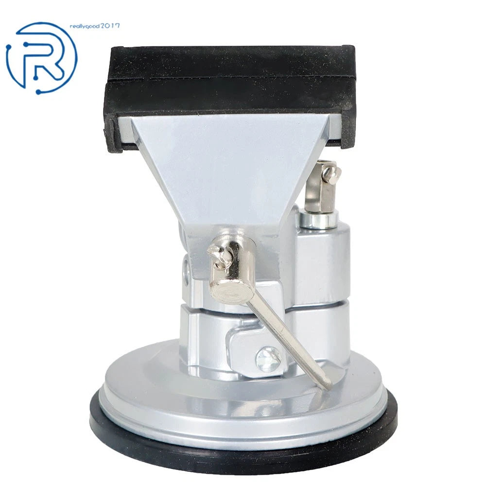 360-Degree Rotating Vacuum Base Vise 3.15" Steel and Die Cast
