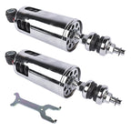 2X Adjustable Chrome Rear Suspension Shocks for Harley Softail (2000–2017)