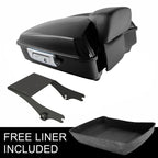 Chopped Trunk & Black Mount Rack for Harley Touring (1997–2008)
