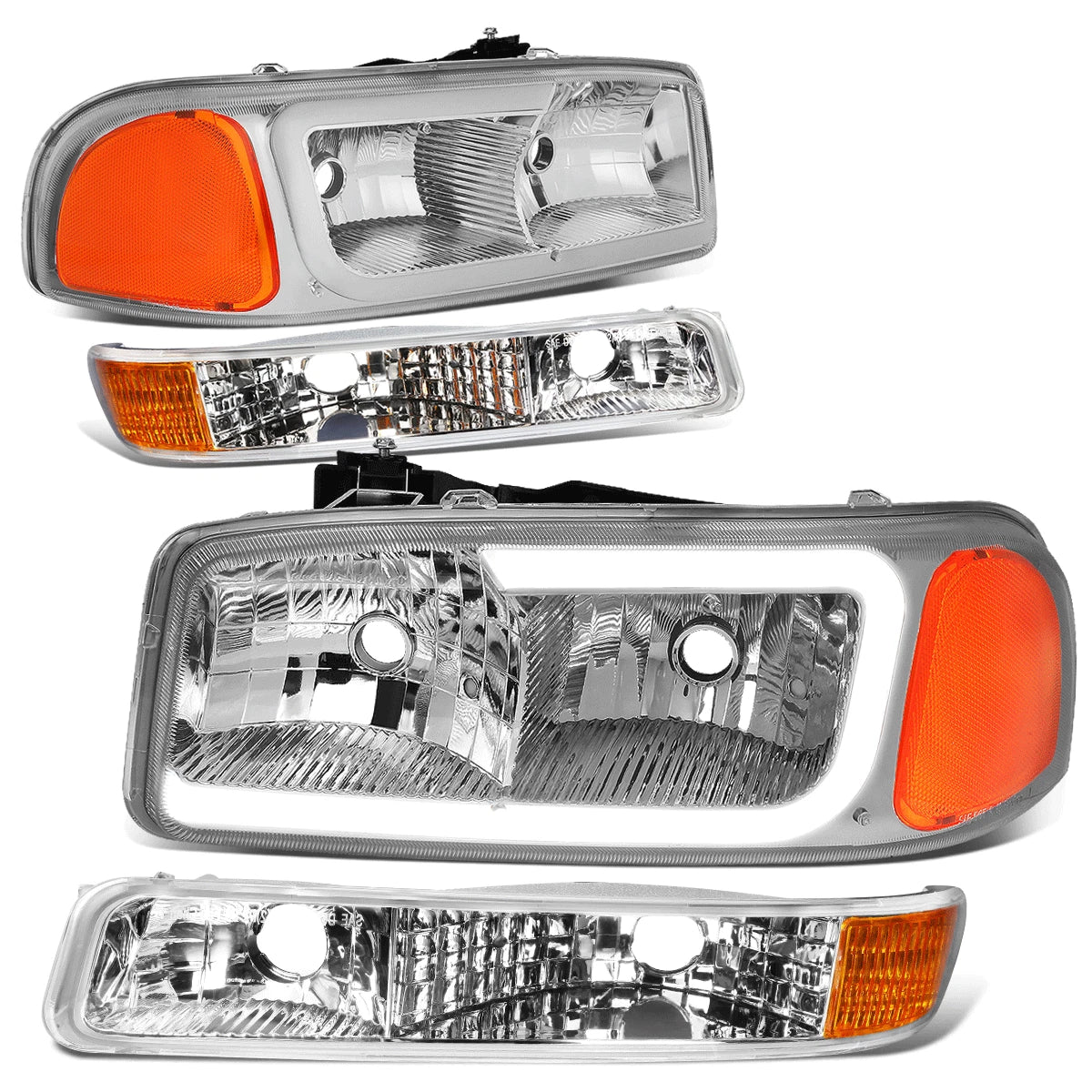 LED DRL Headlight & Turn Signal Bumper Lamp for Sierra/Yukon XL (1999–2007)
