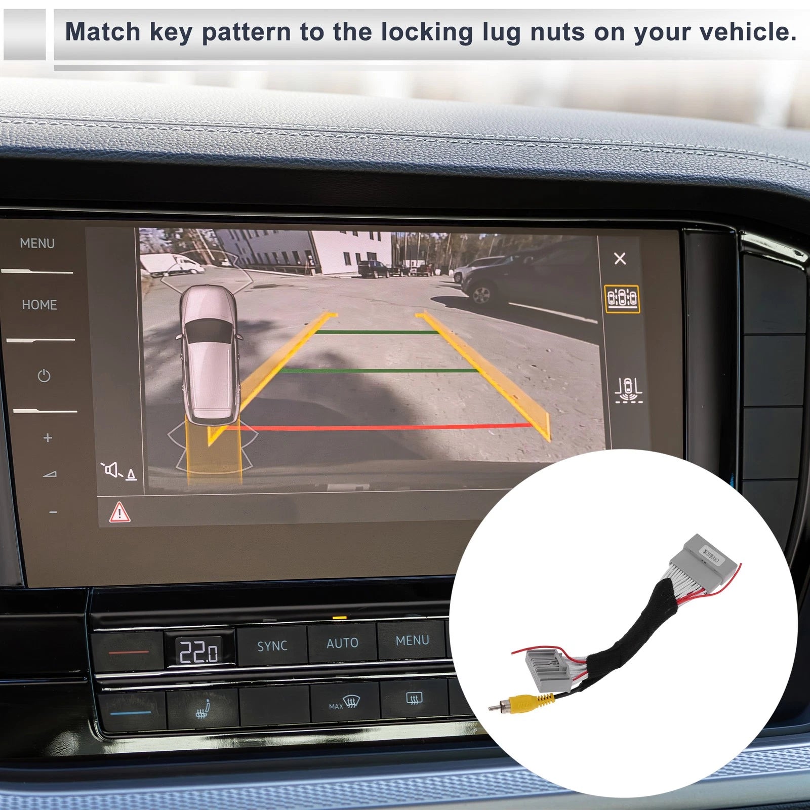 Rear View Camera Adapter Wire Harness Cable for Honda CR-V (2017–2021)