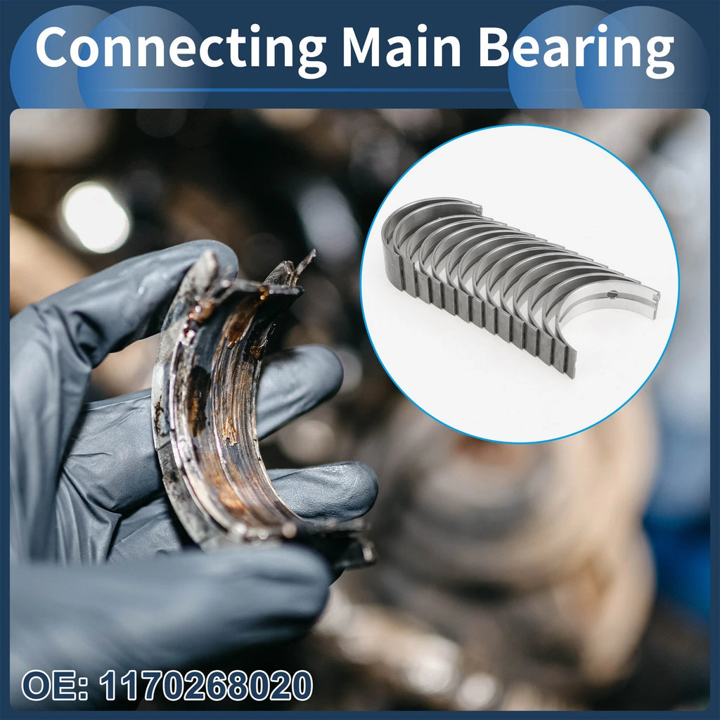 Main Bearing Set No.1170268020 for Toyota Dyna (1977–1984) 14 Pcs