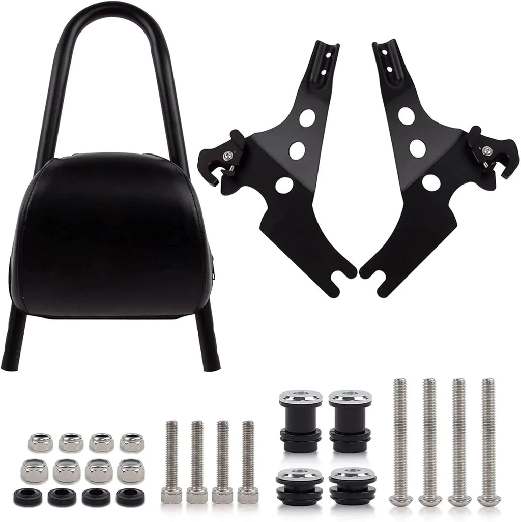 Passenger Backrest Pad Sissy Bar Cushion for Harley Sportster XL 883 1200 (2004-2023)