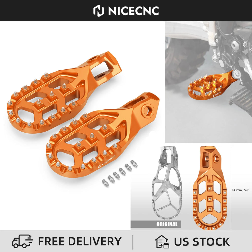 Forged Foot Pegs for KTM 125 250 300 350 450 500 XC-W EXC F (2024–2026)