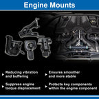 Set of 4 Engine Motor Mounts No.A62063/A4221/A4230/A4218 for Pontiac Vibe (2003–2008)