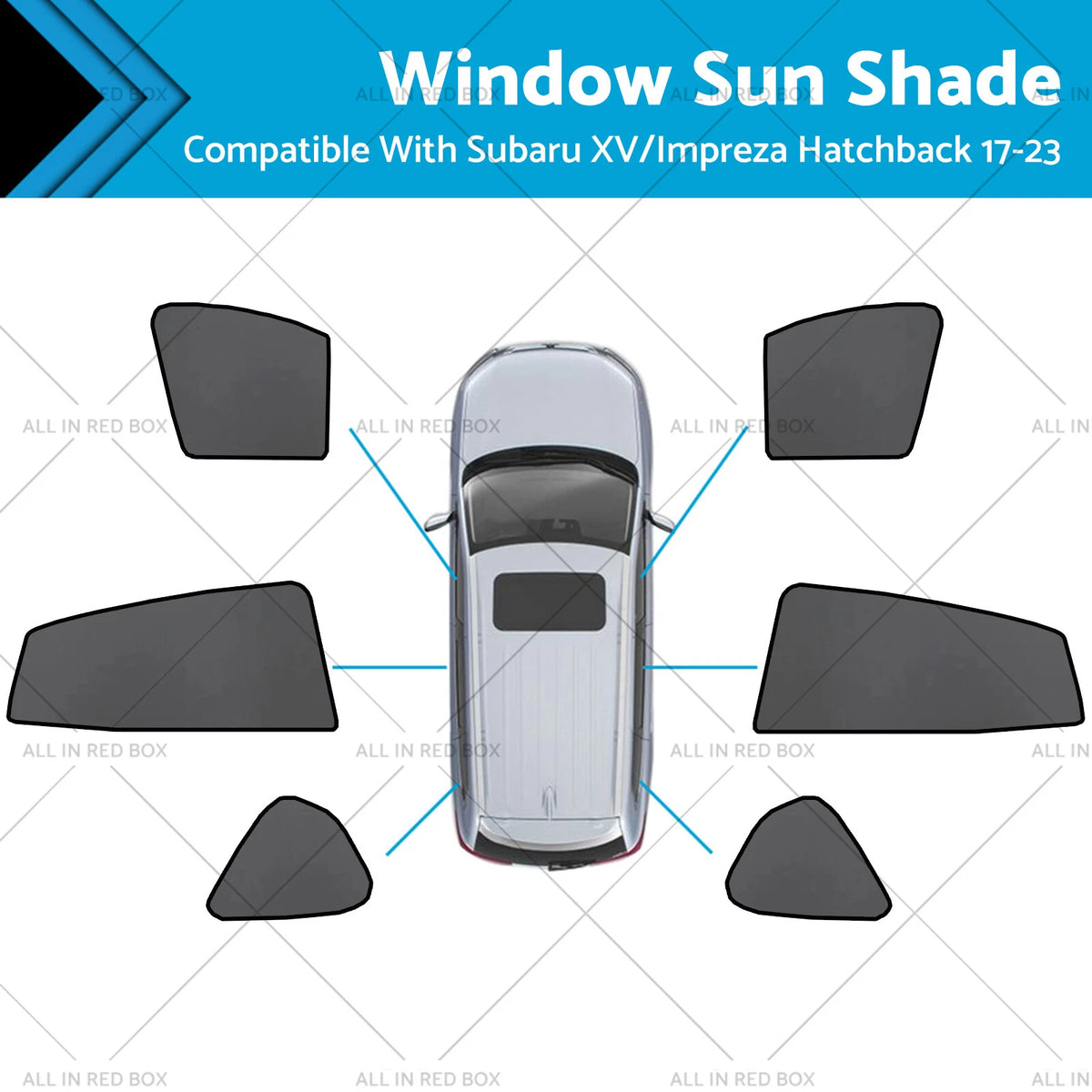 Magnetic Car Window Sun Shades for Subaru XV/Impreza (2017–2023)