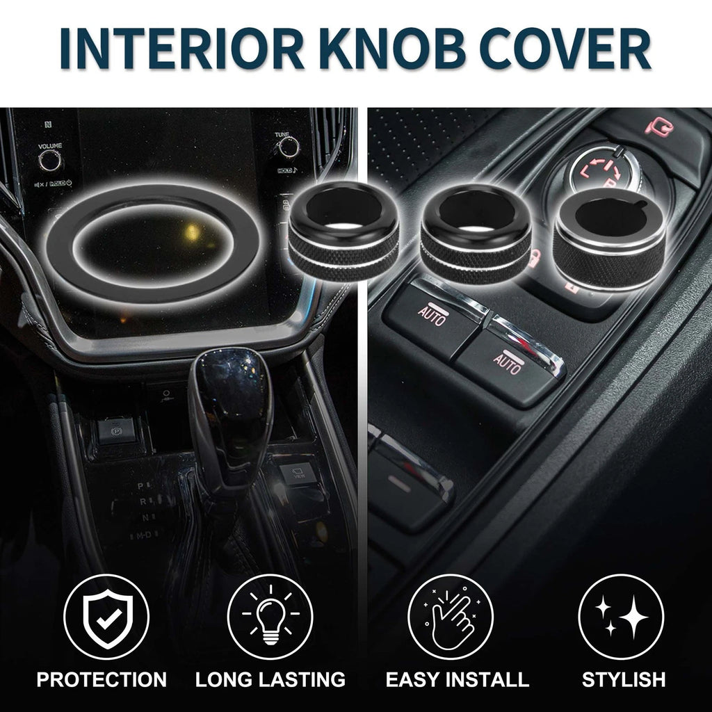 Set of 4 Media Tune Engine Start Mirror Knob Covers for Subaru WRX (2022–2023)