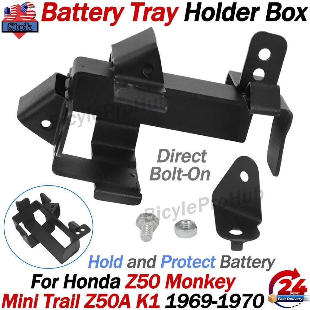 Battery Tray Holder Box Frame for Honda Z50 Monkey Mini Trail (1969–1970) Z50A K1